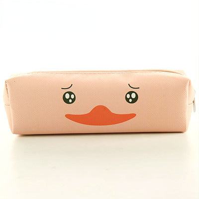 Wholesale Cute Animal Cartoon Square PU Pencil Case Cute Animal Stationery Bag Multifunctional Student Pencil Case